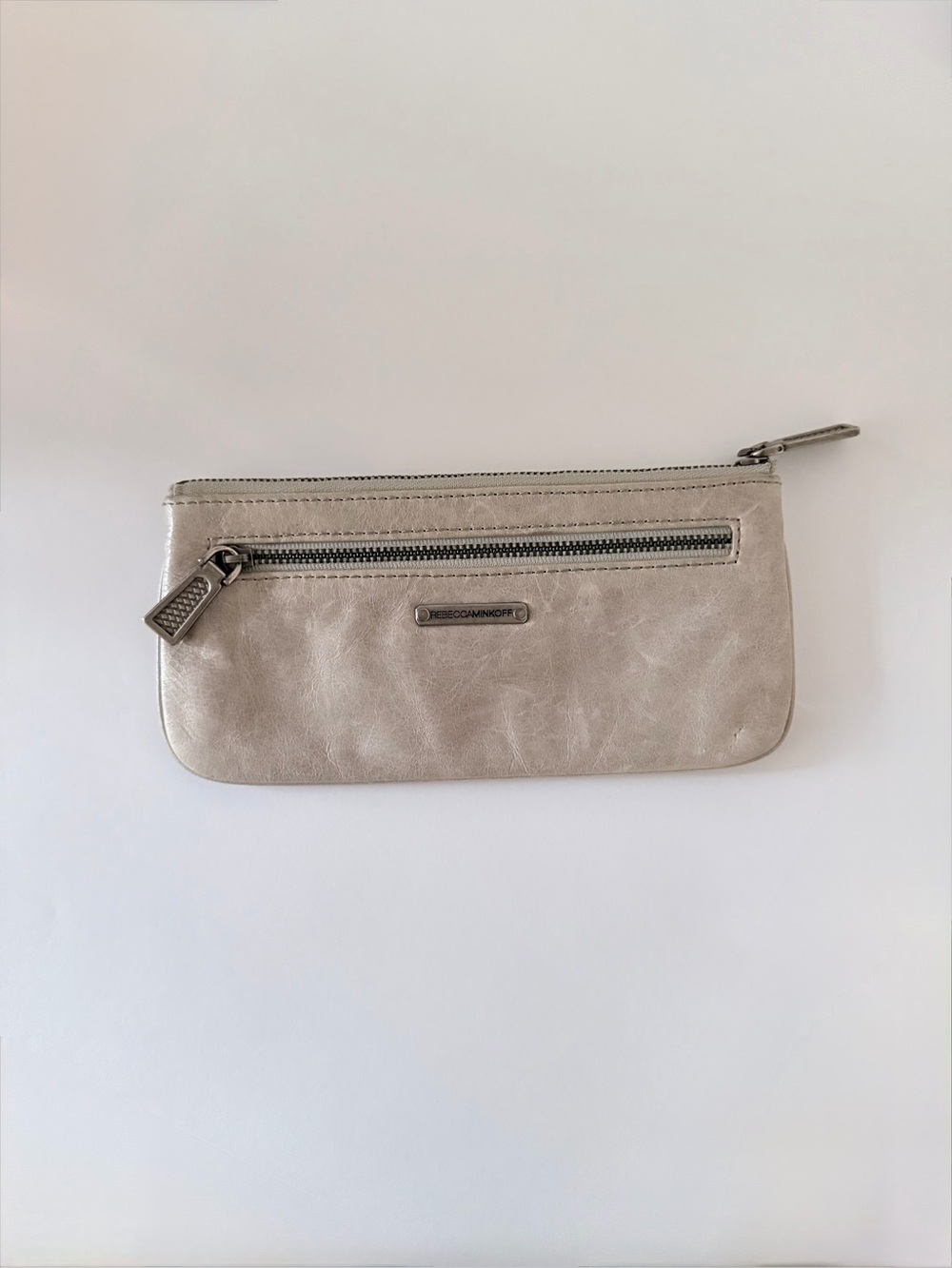 Rebecca Minkoff Metallic Taupe Clutch Wristlet
